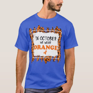 T-shirt En Octobre Nous Portons Orange TDAH Sensibilisatio