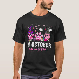 T-shirt En Octobre, Nous Portons Pink Breast Cancer Sensib