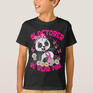 T-shirt En Octobre Nous Portons Pink Breast Cancer Sensibi