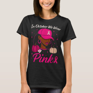 T-shirt En Octobre Nous Portons Pink Breast Cancer Sensibi