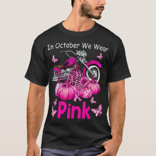 T-shirt En Octobre Nous Portons Pink Motorcycle Cancer du 