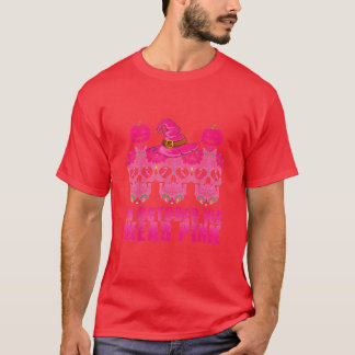 T-shirt En Octobre Nous Portons Pink Sugar Skull Cancer Du