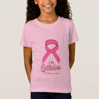 T-Shirt En Octobre nous portons rose cancer du sein consci