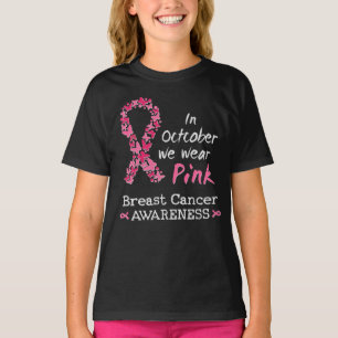 T-shirt En Octobre nous portons rose Cancer du sein Sensib