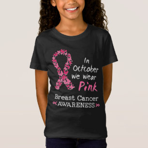 T-Shirt En Octobre nous portons rose Cancer du sein Sensib