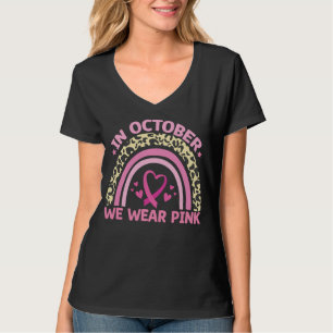 T-shirt En Octobre Nous Portons Rose Sensibilisation au Ca