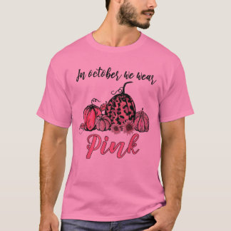 T-shirt En octobre, nous portons un cancer du sein Citroui