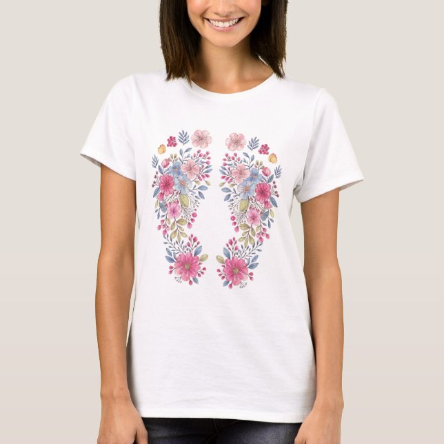 T-shirt en octobre, nous portons une sensibilisation au ca (Devant)