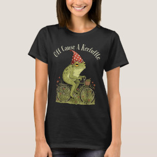 T-shirt En partance pour semer la zizanie grenouille drôle