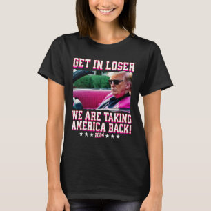 T-shirt En Perdant, Nous Reprenons L'Amérique Rose Trump 2