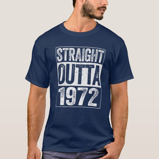 T-shirt En Plein Air 1972 50E Cadeau Anniversaire (Devant)