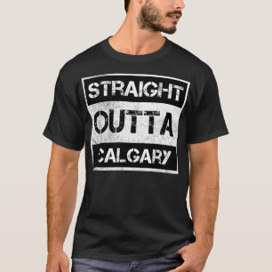 T-shirt En Plein Air Calgary Canada Vintage en détresse S