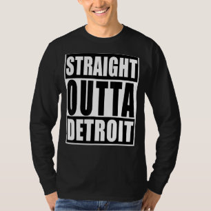 T-shirt En Plein Air Detroi Funny Detroit City Michigan