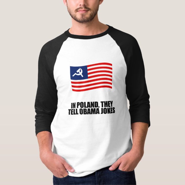 T-shirt En Pologne, ils racontent des plaisanteries (Devant)