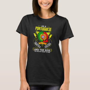 T-shirt En Portugais 3 Côtés Portugal Drapeau Portugais