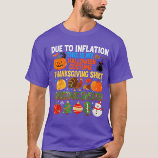 T-shirt En raison de l'inflation, c'est mon Halloween