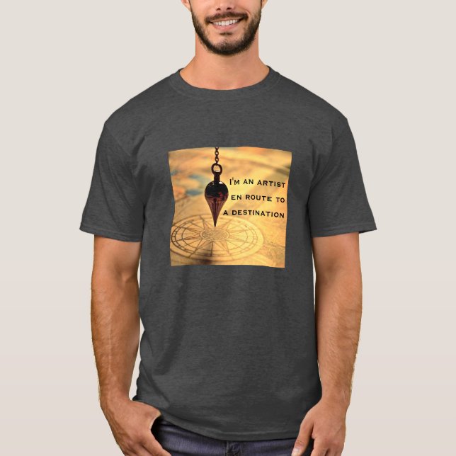 T-shirt en route (noir) (Devant)