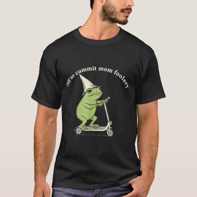 T-shirt En route pour commettre des bêtises de maman Mème  (Devant)