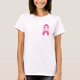 T-shirt en ruban rose guerrier