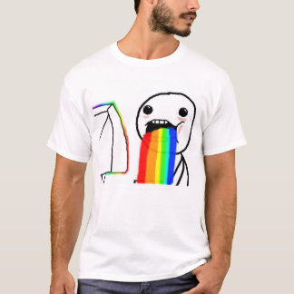 T-shirt En ruissellant Arc-en-ciel