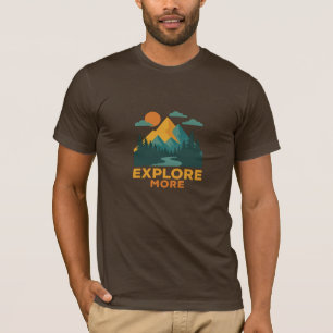 T-shirt En savoir plus - Retro Mountain & Forest Adventure