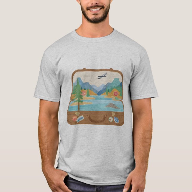 T-shirt En savoir plus - Tee d'aventure extérieure (Devant)
