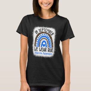 T-shirt En Septembre, Nous Portons Blue Alopecia Areata Aw
