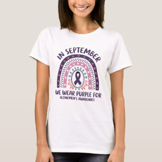 T-shirt En septembre, nous portons la conscience d'Alzheim