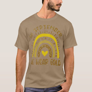 T-shirt En Septembre, Nous Portons Le Cancer De L'Enfance 