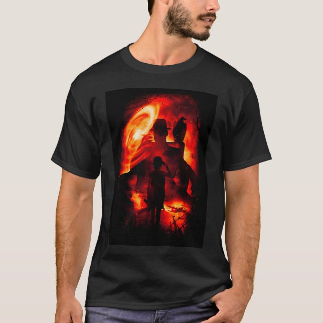 T-shirt En service commandé (Devant)