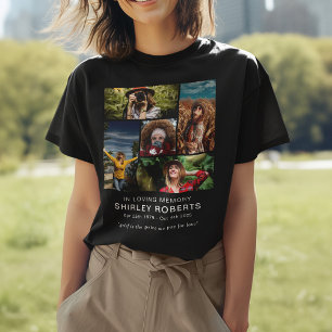 T-shirt En souvenir 5 x Collage photo Mémorial