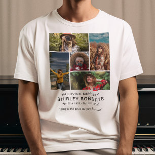 T-shirt En souvenir 5 x Collage photo Mémorial