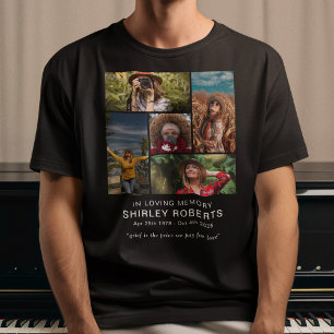 T-shirt En souvenir 5 x Collage photo Mémorial