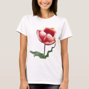 T-shirt en toile Bella Tulip Rouge et Blanc