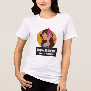 T-shirt En Tri-matière 100% brésilien 100% Perfection d'ongles brésilien