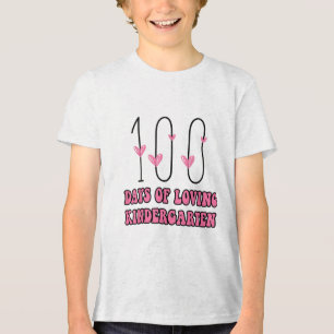 T-shirt En Tri-matière 100 jours d'enseignante maternelle aimante Vale