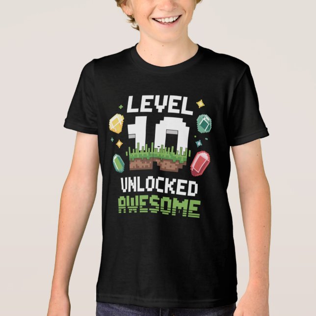 T-shirt En Tri-matière 10e anniversaire de la chemise gamer (Recto)
