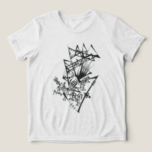 T-shirt En Tri-matière 12 Tatouage Tribal Abstrait Noir et Blanc
