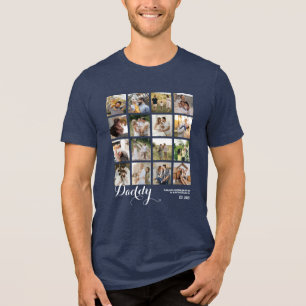 T-shirt En Tri-matière 16 photos collage de photos de papa souvenir