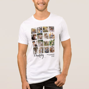 T-shirt En Tri-matière 16 photos collage Photos de Papa Souvenir