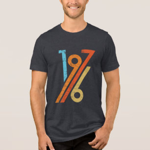 T-shirt En Tri-matière 1976 Anniversaire Vintage les années 70 Style 1976