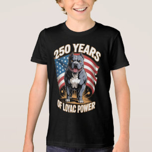 T-shirt En Tri-matière 250 Ans de Puissance Loyale Pit Bull