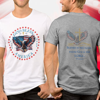 T-shirt En Tri-matière 250th US God Bless America Blessed is the Nation