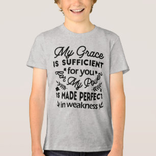 T-shirt En Tri-matière 2 Corinthiens 12:9 – Ma Grâce Est Suffisante Art