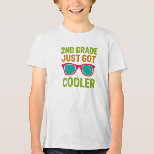 T-shirt En Tri-matière 2E Année Juste Obtenu Glacière   Retour à l'école 
