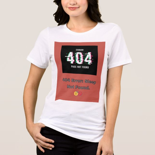 T-shirt En Tri-matière 404 Erreur : Sommeil introuvable. 😴 🚫 (Recto)