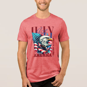 T-shirt En Tri-matière 4 juillet American Eagle Sublimation-61904