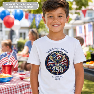 T-shirt En Tri-matière 4 juillet Anniversaire de la famille de la liberté