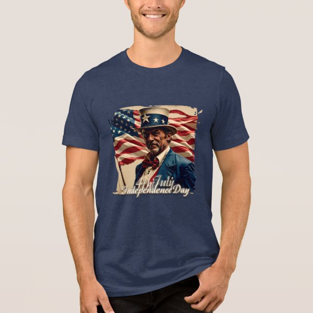 T-shirt En Tri-matière 4 juillet - Esprit d'indépendance (Recto)
