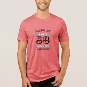 T-shirt En Tri-matière 50 Ans D'Être Un Anniversaire Magnifique